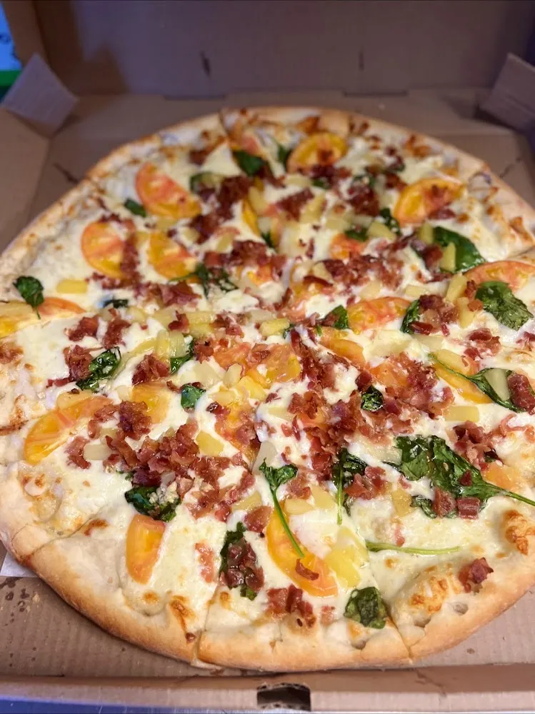 Bacon Chicken Ranch Pizza